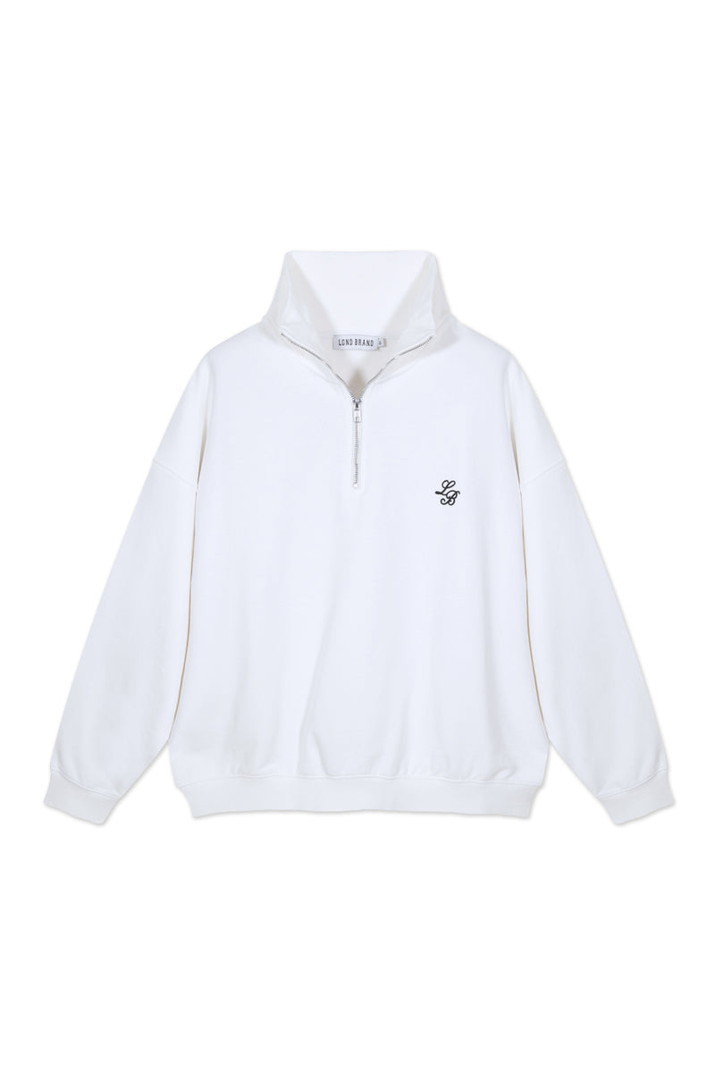 Sweatshirt_Off White_Mock Neck LB