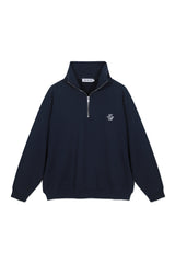 Sweatshirt_Navy_Mock Neck LB