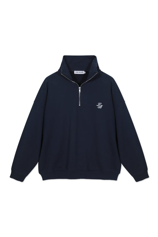 Sweatshirt_Navy_Mock Neck LB
