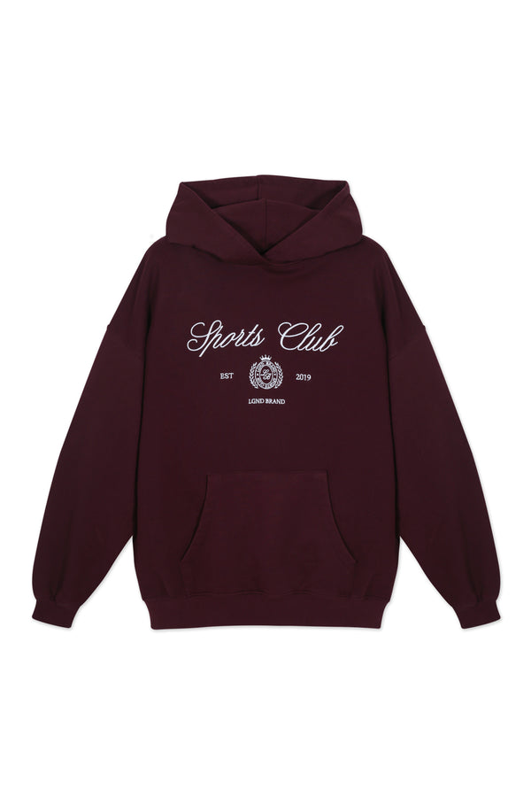Sweatshirt_Burgundy Hoodie Sport Club Insignia