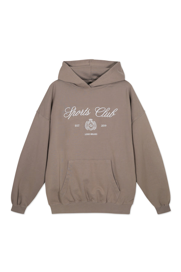 Sweatshirt_Sand Hoodie Sport Club Insignia
