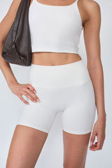 Straight_Crop Short Off White