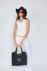 Black Raffia_Tote Bag  Duo