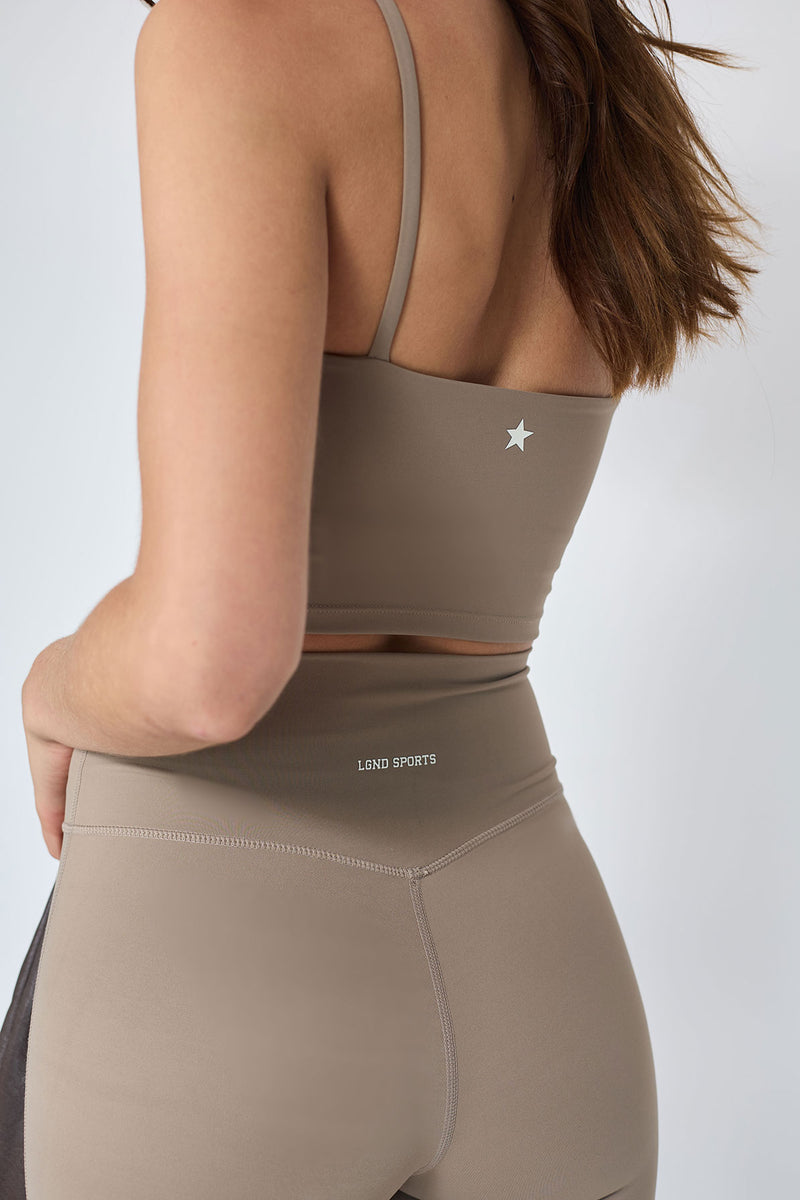 Straight Leg_Legging Taupe