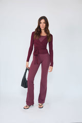 Ballarina_Top Burgundy