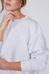 Sweatshirt_Light Gray Crewneck LB