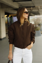 Bomber_Jacket Black/Coffee