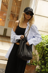 Gold Chain_Black Scrunchie Medium