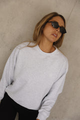 Sweatshirt_Light Gray Crewneck LB