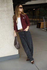 Round Hobo_Coffee Leather Bag