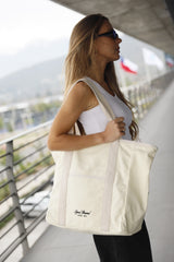 New Canvas Strap Tote Bag_Light Yellow