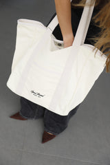 New Canvas Strap Tote Bag_Light Yellow