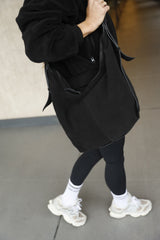 Hobo XL_Black Suede Bag