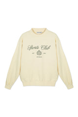 Sweatshirt_Yellow Crewneck Sport Club Insignia