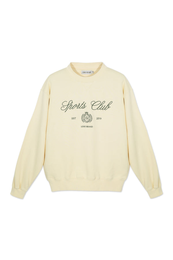Sweatshirt_Yellow Crewneck Sport Club Insignia