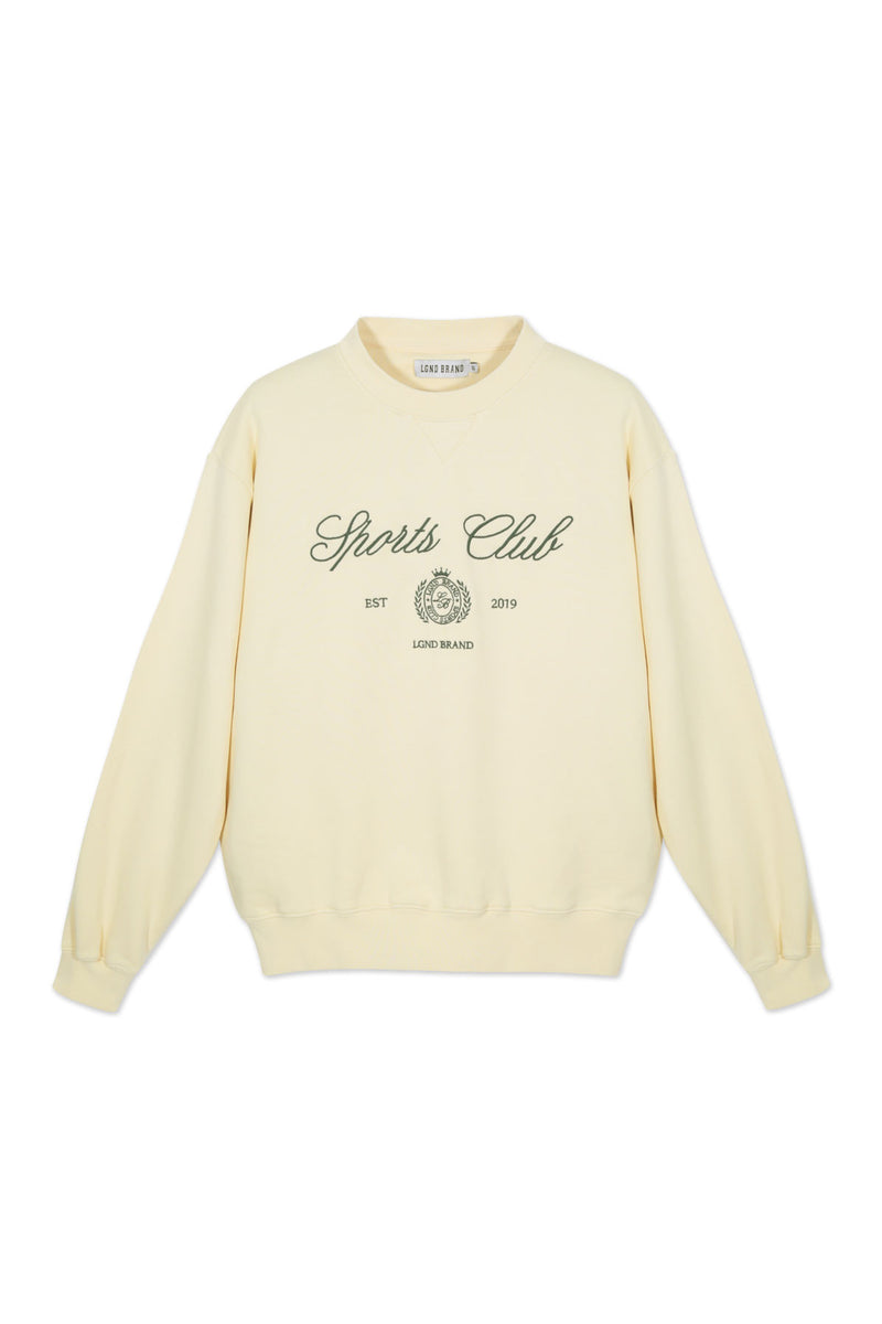 Sweatshirt_Yellow Crewneck Sport Club Insignia