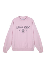 Sweatshirt_Light Pink Crewneck Sport Club Insignia