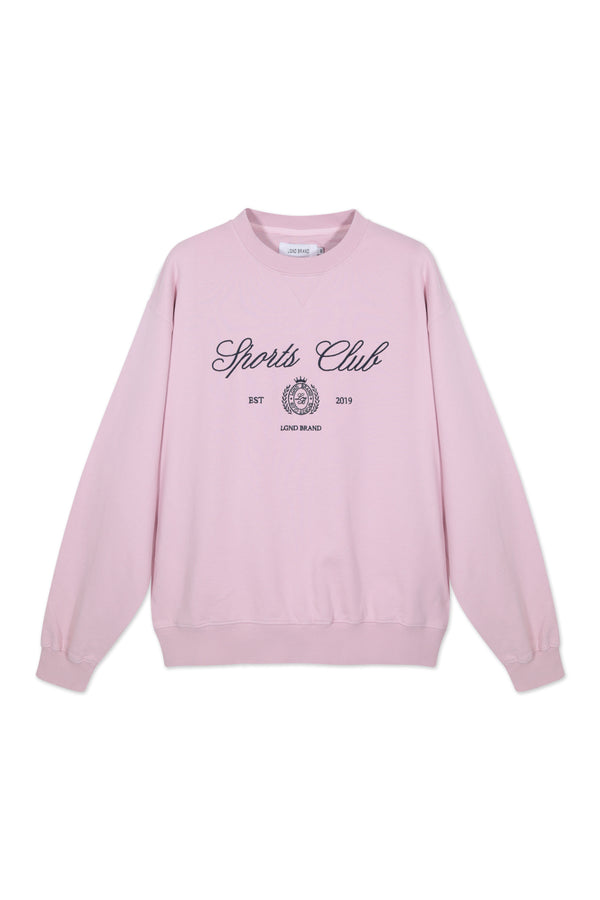 Sweatshirt_Light Pink Crewneck Sport Club Insignia