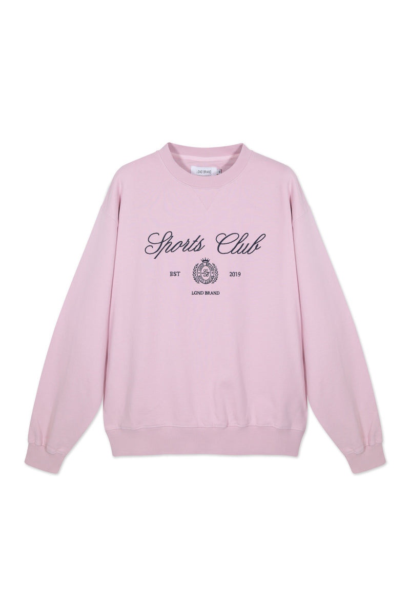 Sweatshirt_Light Pink Crewneck Sport Club Insignia