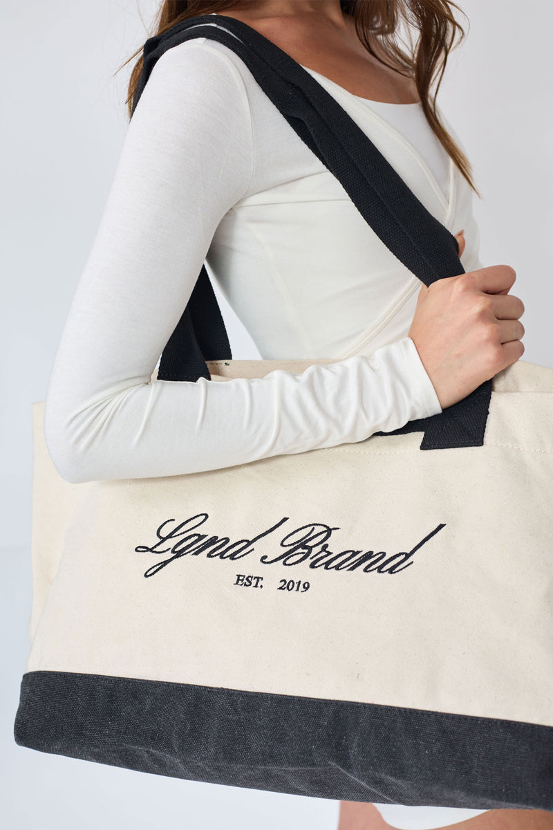 New Canvas Tote Bag Duo_Black