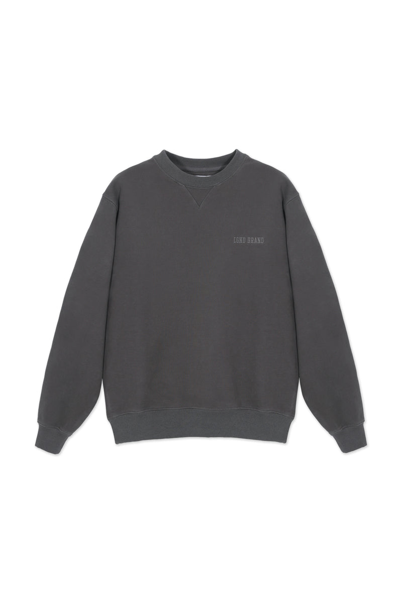 Sweatshirt_ Charcoal Crewneck Minimal LGND Brand