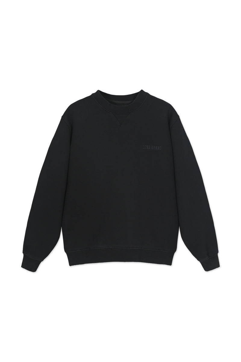 Sweatshirt_ Black Crewneck Minimal LGND Brand