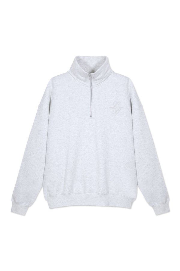 Sweatshirt_Light Gray_Mock Neck LB