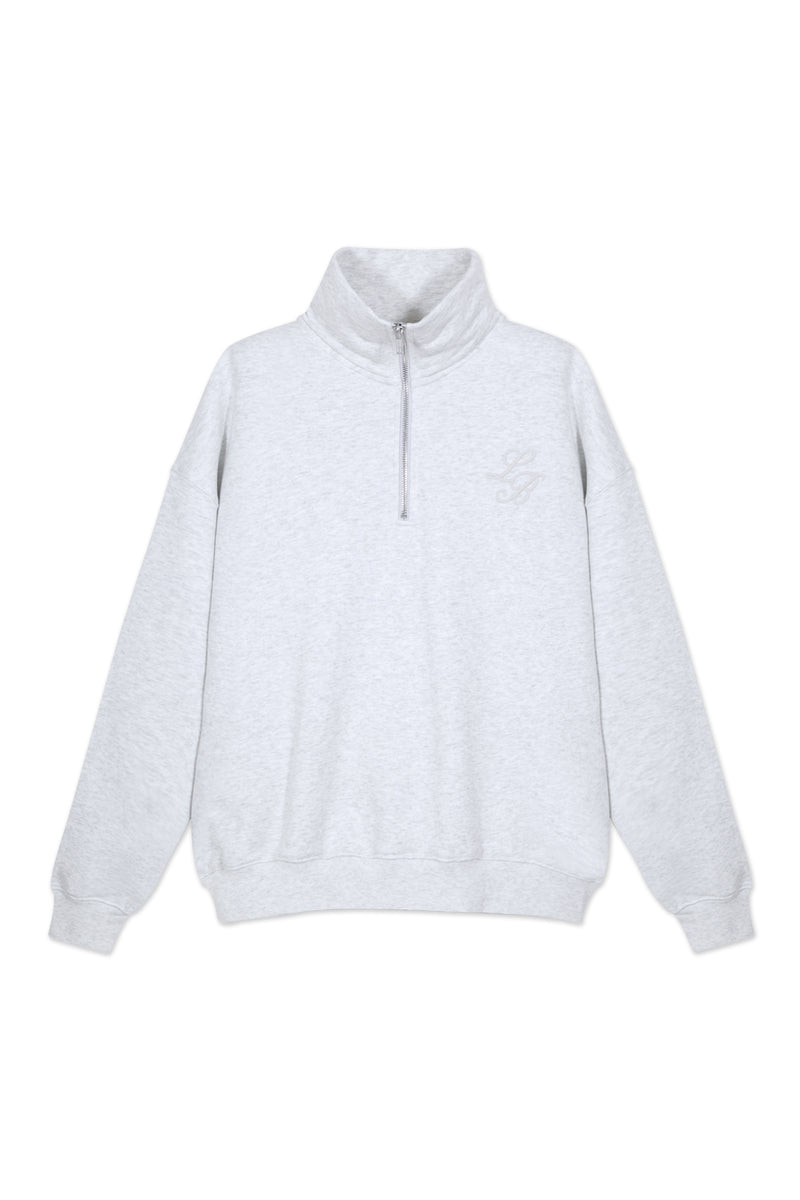 Sweatshirt_Light Gray_Mock Neck LB