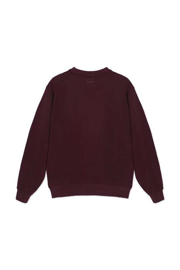 Sweatshirt_ Burgundy Crewneck White LGND Sport Club