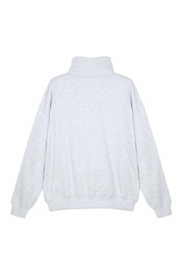 Sweatshirt_Light Gray_Mock Neck LB