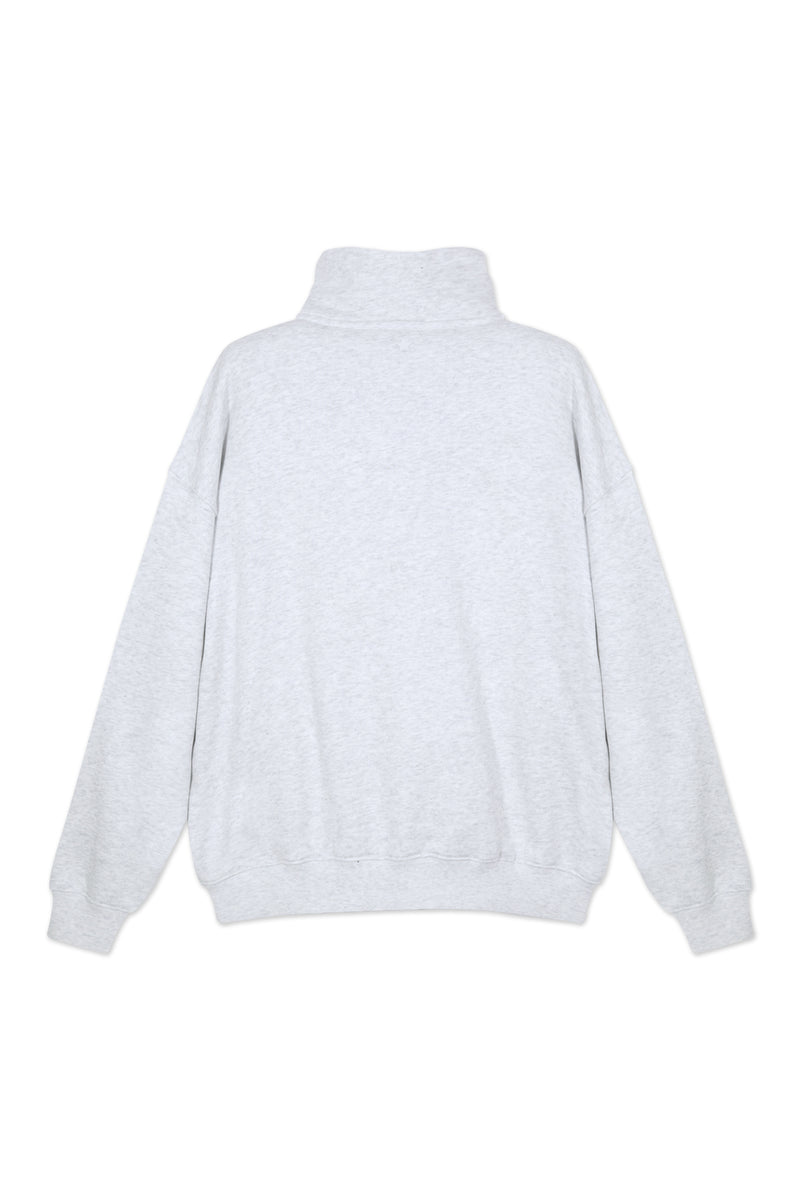 Sweatshirt_Light Gray_Mock Neck LB