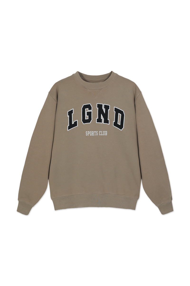Sweatshirt_Taupek Crewneck Black LGND Sport Club