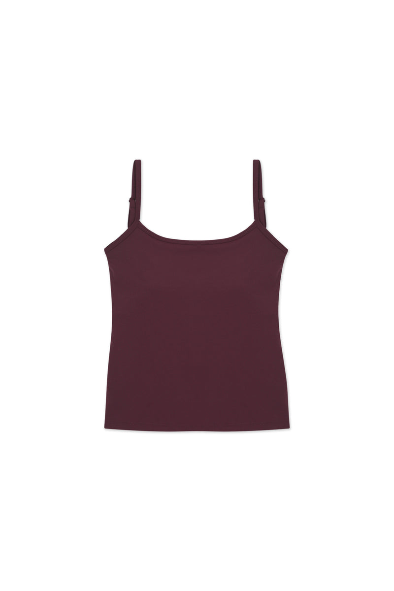 Strap Top_Burgundy