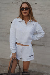 Polo Sweatshirt_Light Gray