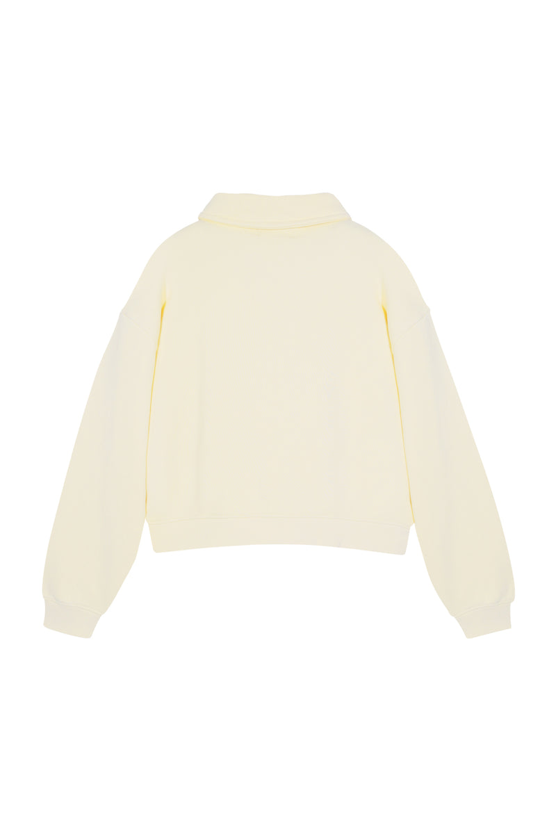 Polo Sweatshirt_Light Yellow