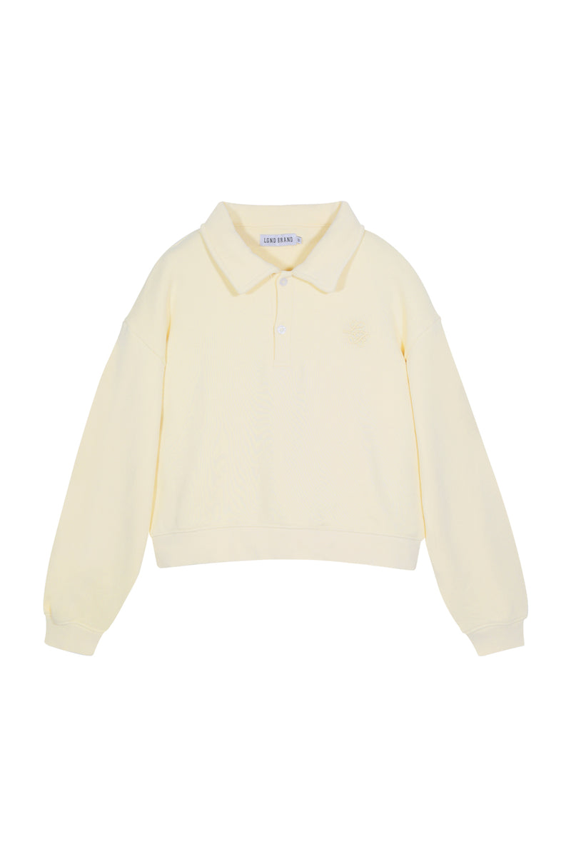 Polo Sweatshirt_Light Yellow
