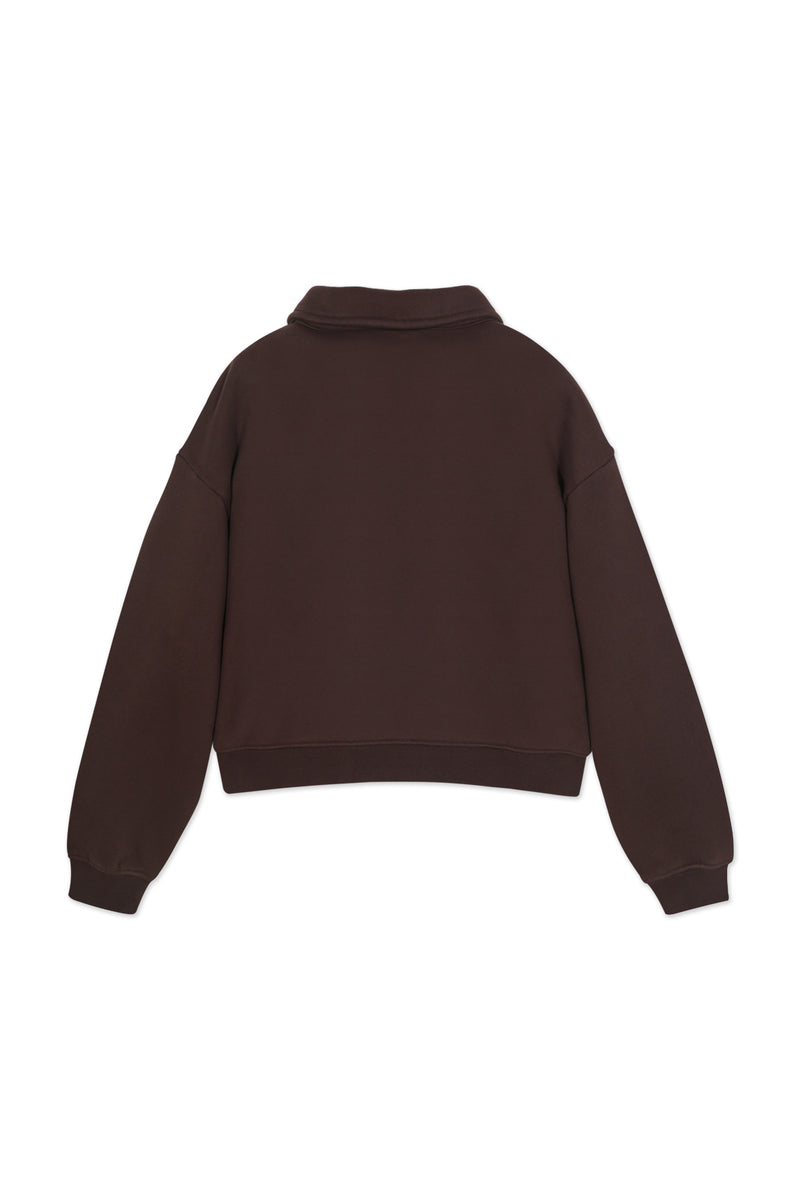 Polo Sweatshirt_Coffee