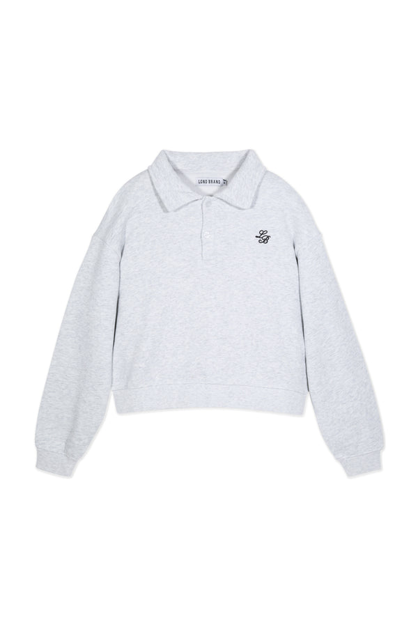 Polo Sweatshirt_Light Gray