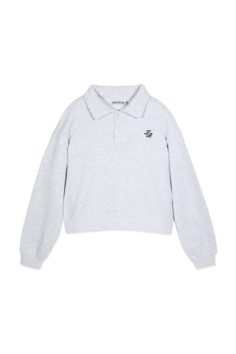 Polo Sweatshirt_Light Gray