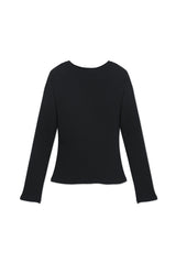 Rib Long T-Shirt_Black