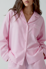 Pijama_Striped Pink Short Set