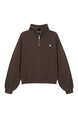 Sweatshirt Coffee_Cropped Mock Neck