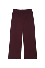 Straight Leg Relaxed_Burgundy Sweatpant
