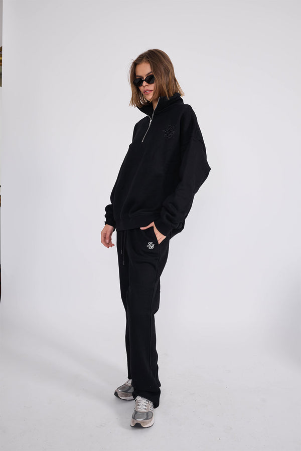 Straight Leg_Black Sweatpant