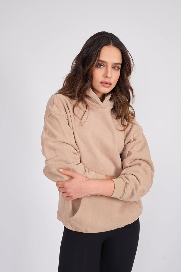 Sweatshirt_ Beige Hoodie LGND Brand