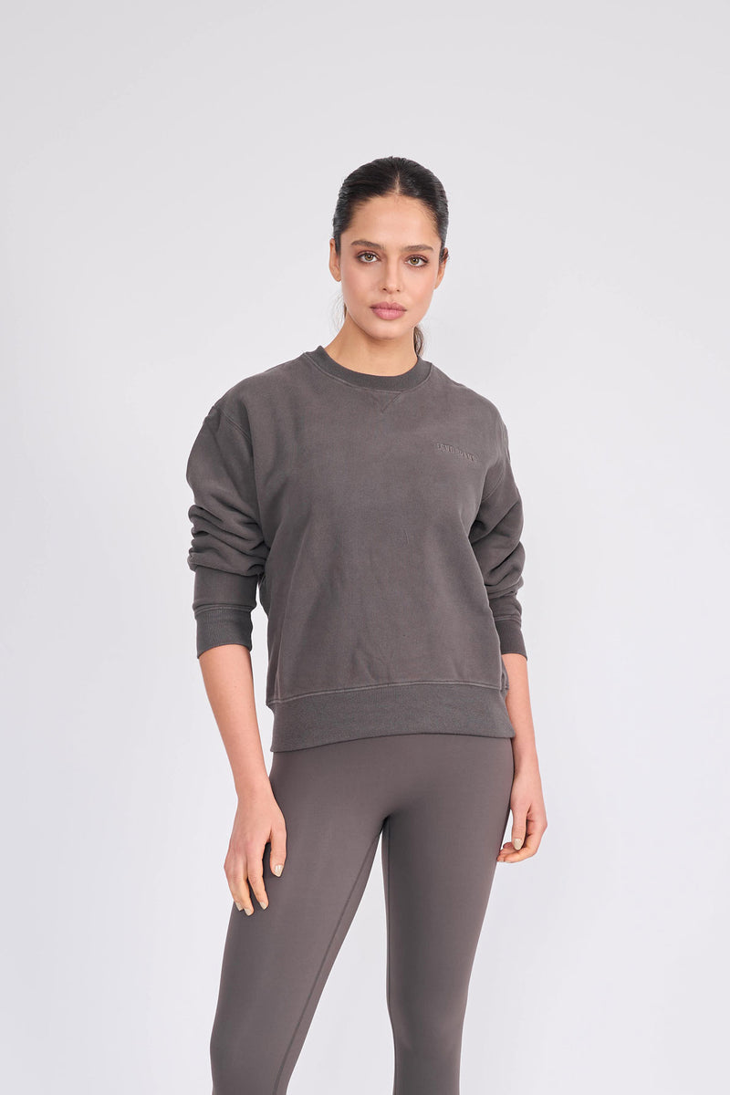 Sweatshirt_ Charcoal Crewneck Minimal LGND Brand