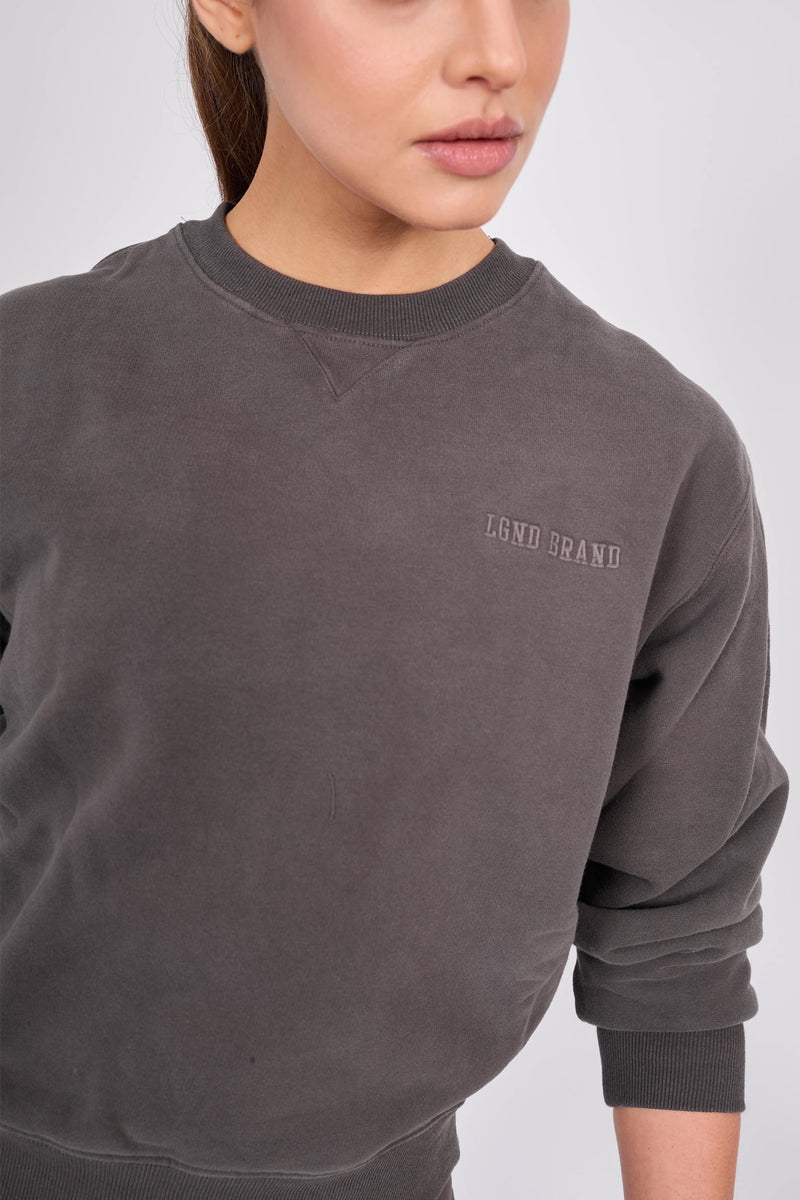 Sweatshirt_ Charcoal Crewneck Minimal LGND Brand