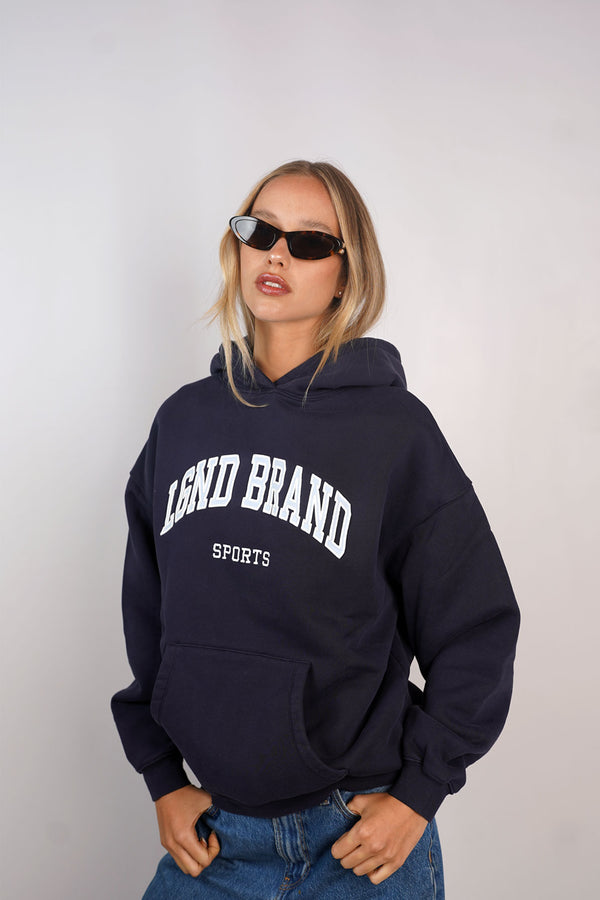 Sweatshirt_ Navy Hoodie L.Blue LGND Brand Sports