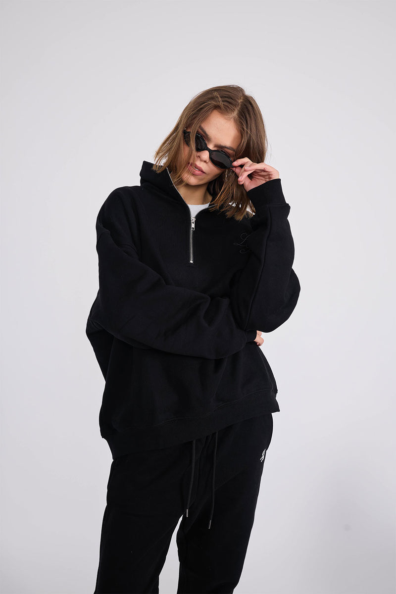 Sweatshirt_Black_Mock Neck LB