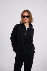 Sweatshirt_Black_Mock Neck LB